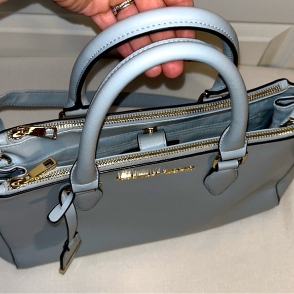 Handbags - Christian Siriano Light Blue-Sea-foam with Gold Accents shoulder handbag Purse